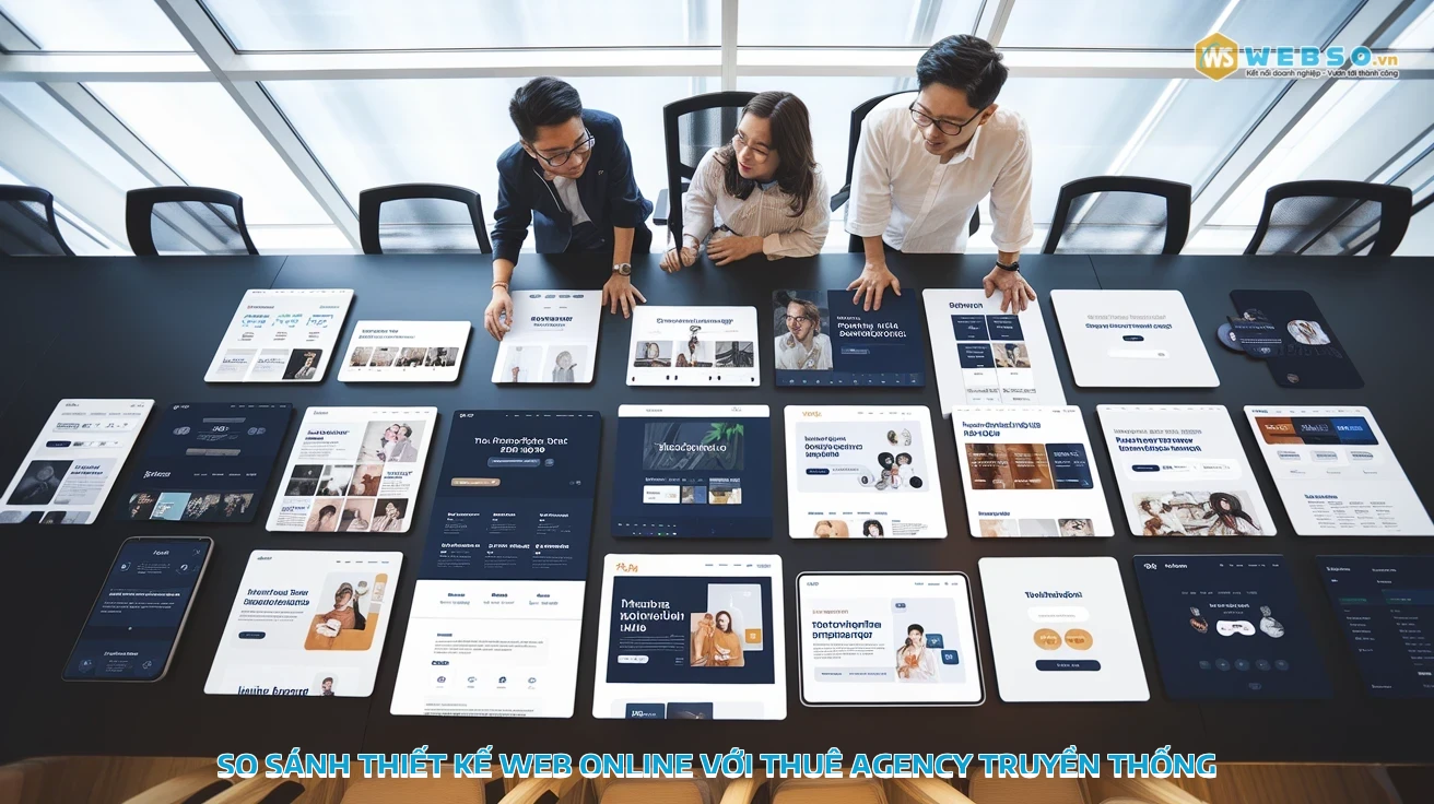 thiết kế web online - So Sánh Thiết Kế Web Online Với Thuê Agency Truyền Thống