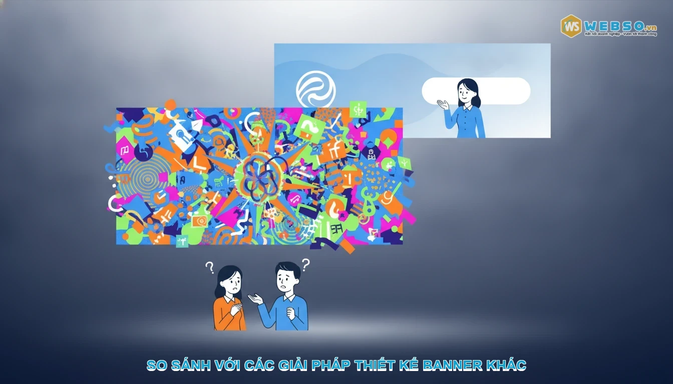 Thiết kế website bảng hiệu quảng cáo - So sánh với các giải pháp thiết kế banner khác
