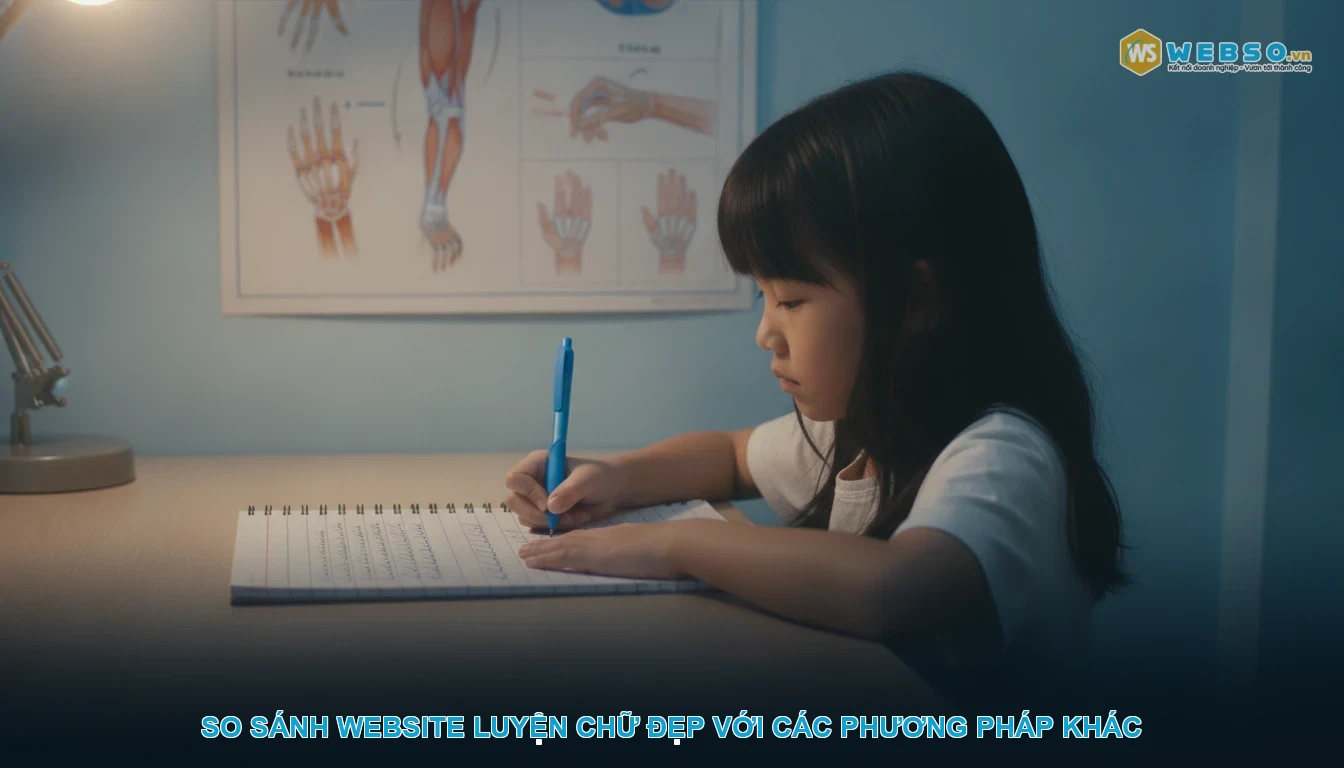 Thiết kế website luyện chữ đẹp - So Sánh Website Luyện Chữ Đẹp Với Các Phương Pháp Khác