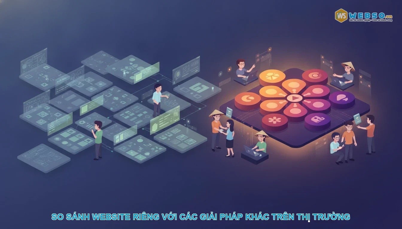 Thiết kế website bán khóa điện tử - So sánh website riêng với các giải pháp khác trên thị trường