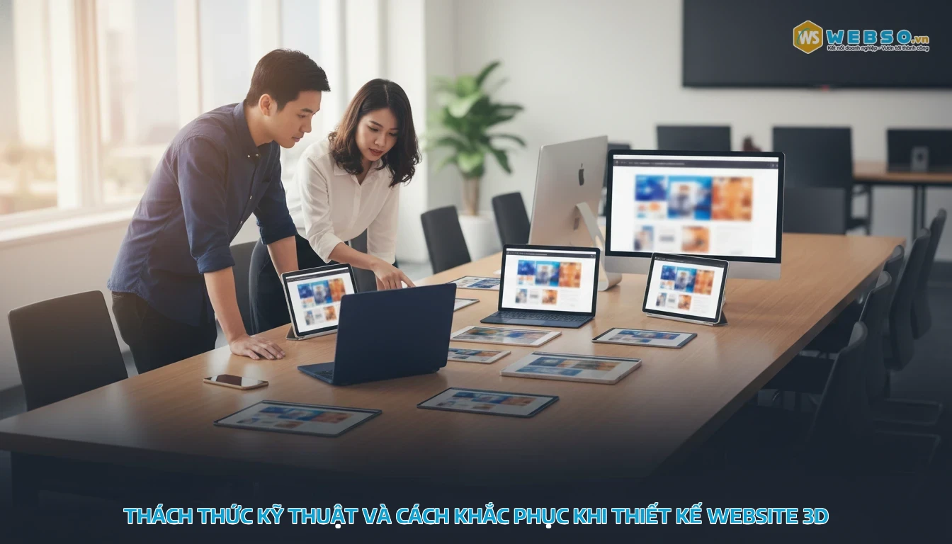 thiết kế website 3d - Thách thức kỹ thuật và cách khắc phục khi thiết kế website 3D