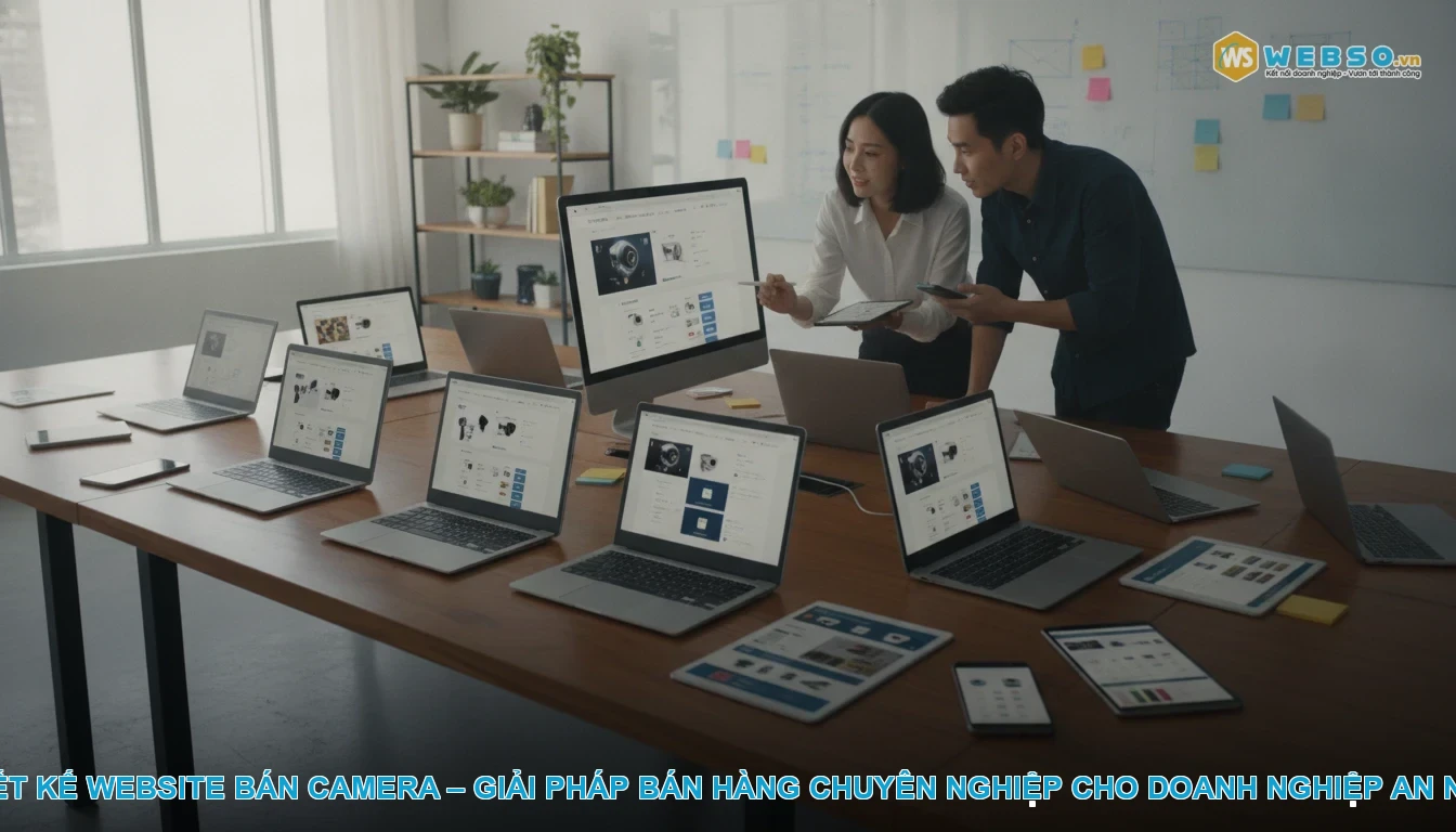 Thiết kế website bán camera - Thiết kế website bán camera – Giải pháp bán hàng chuyên nghiệp cho doanh nghiệp an ninh