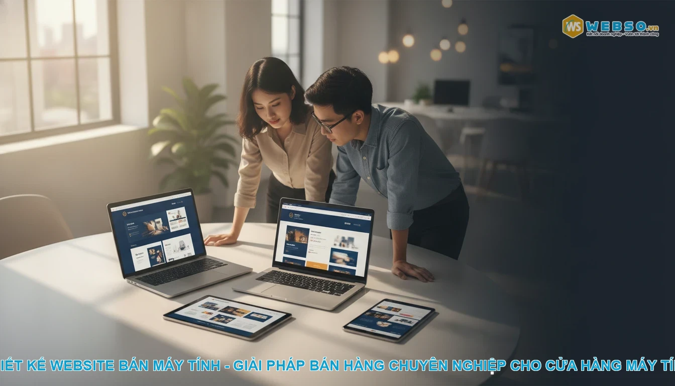 Thiết kế website bán máy tính - Thiết kế website bán máy tính - Giải pháp bán hàng chuyên nghiệp cho cửa hàng máy tính