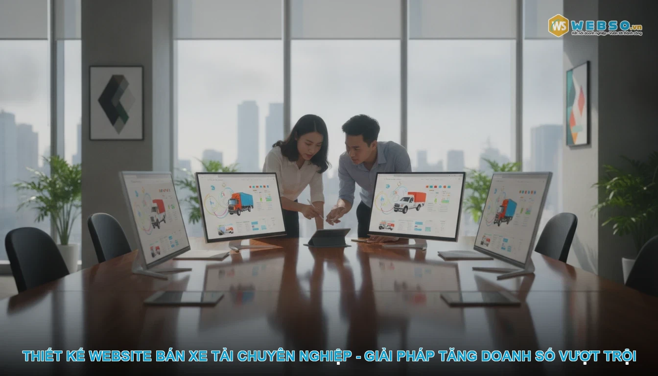 Thiết kế website bán xe tải - Thiết kế website bán xe tải chuyên nghiệp - Giải pháp tăng doanh số vượt trội