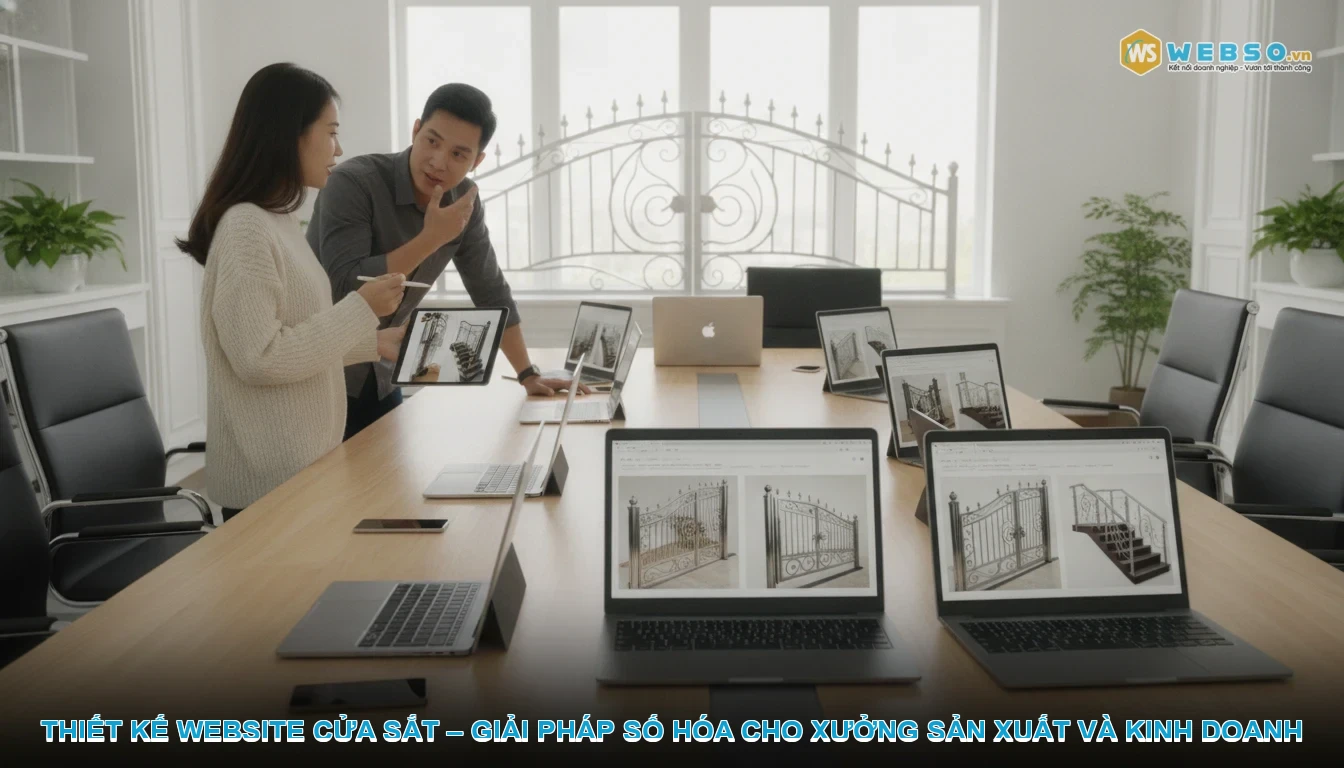 Thiết kế website cửa sắt - Thiết kế website cửa sắt – Giải pháp số hóa cho xưởng sản xuất và kinh doanh