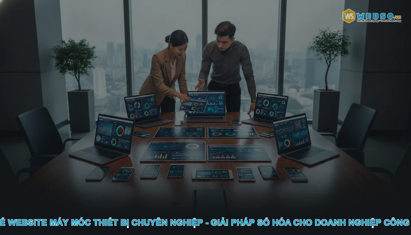 Thiết kế website máy móc thiết bị - Thiết kế website máy móc thiết bị chuyên nghiệp - Giải pháp số hóa cho doanh nghiệp công nghiệp