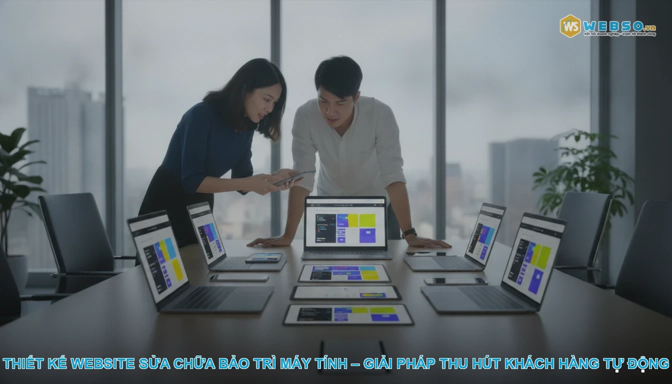 Thiết kế website sửa chữa bảo trì máy tính - Thiết kế website sửa chữa bảo trì máy tính – Giải pháp thu hút khách hàng tự động