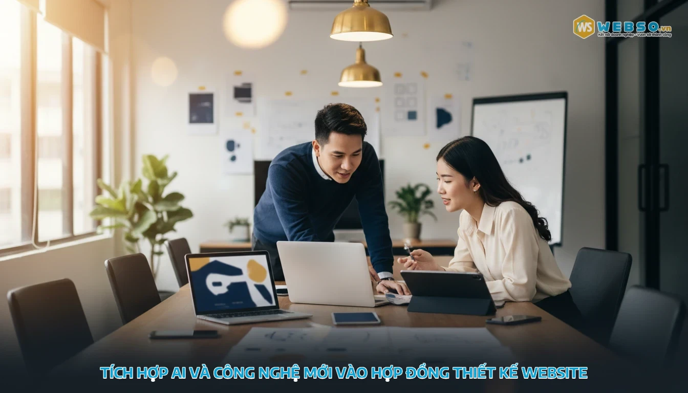 hợp đồng thiết kế website - Tích hợp AI và công nghệ mới vào hợp đồng thiết kế website