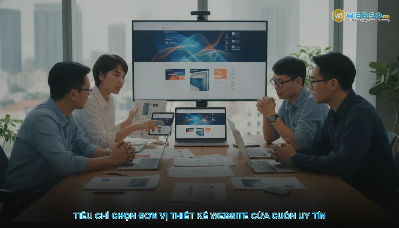 Thiết kế website cửa cuốn - Tiêu chí chọn đơn vị thiết kế website cửa cuốn uy tín