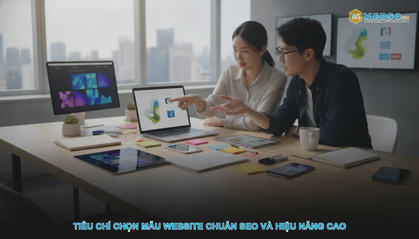 Mẫu website - Tiêu chí chọn mẫu website chuẩn SEO và hiệu năng cao
