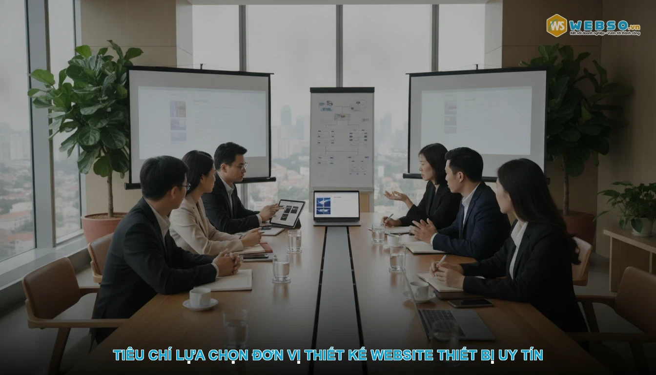 Thiết kế website thiết bị dụng cụ - Tiêu chí lựa chọn đơn vị thiết kế website thiết bị uy tín