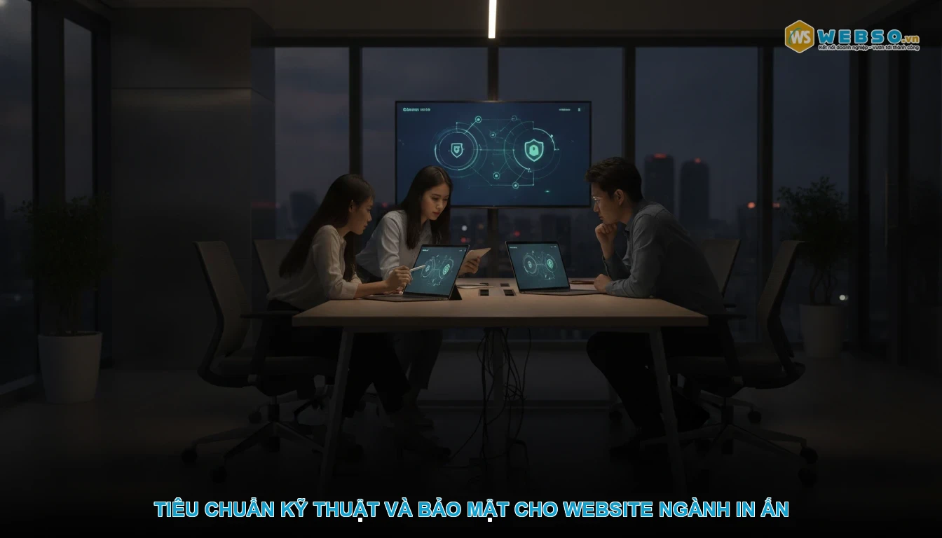 Thiết kế website thiết kế in ấn - Tiêu chuẩn kỹ thuật và bảo mật cho website ngành in ấn