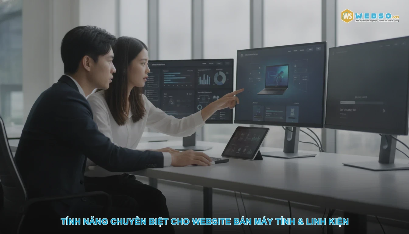 Thiết kế website bán máy tính - Tính năng chuyên biệt cho website bán máy tính & linh kiện
