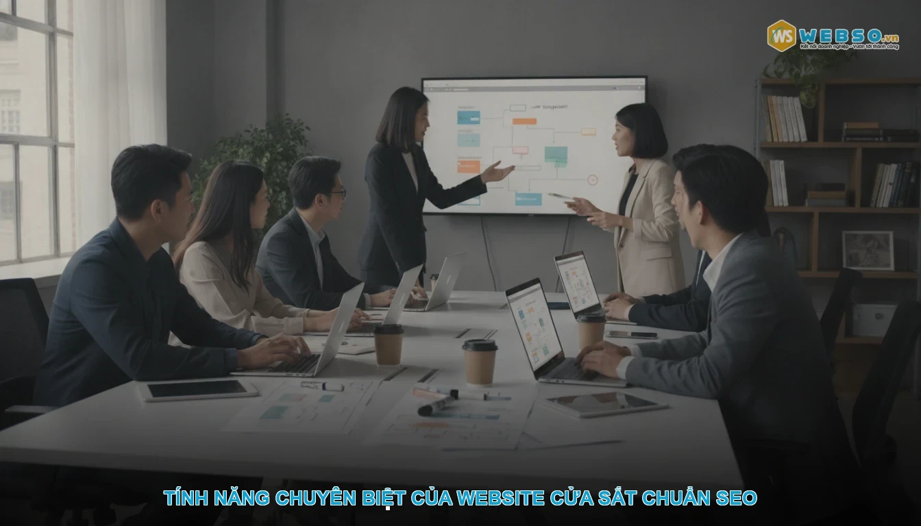 Thiết kế website cửa sắt - Tính năng chuyên biệt của website cửa sắt chuẩn SEO