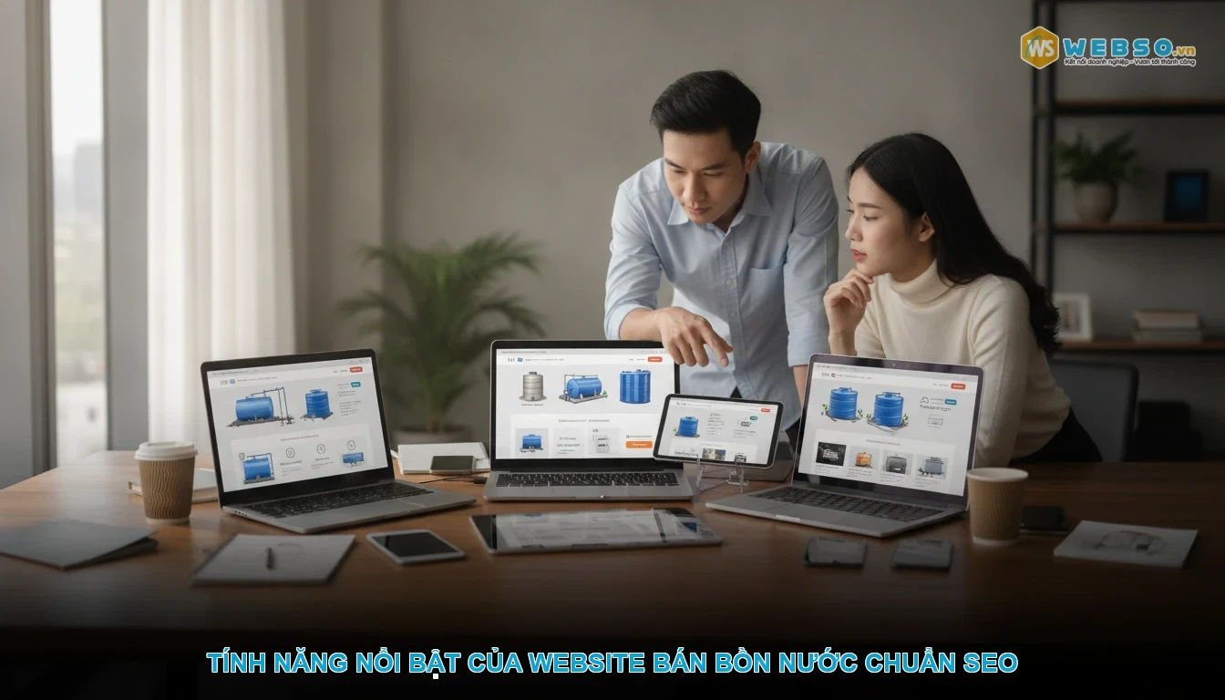 Thiết kế website bán bồn nước - Tính năng nổi bật của website bán bồn nước chuẩn SEO