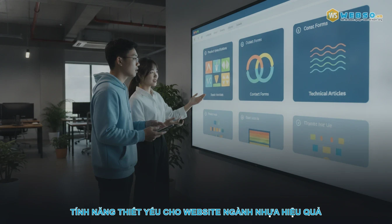 Thiết kế website ngành nhựa - Tính năng thiết yếu cho website ngành nhựa hiệu quả
