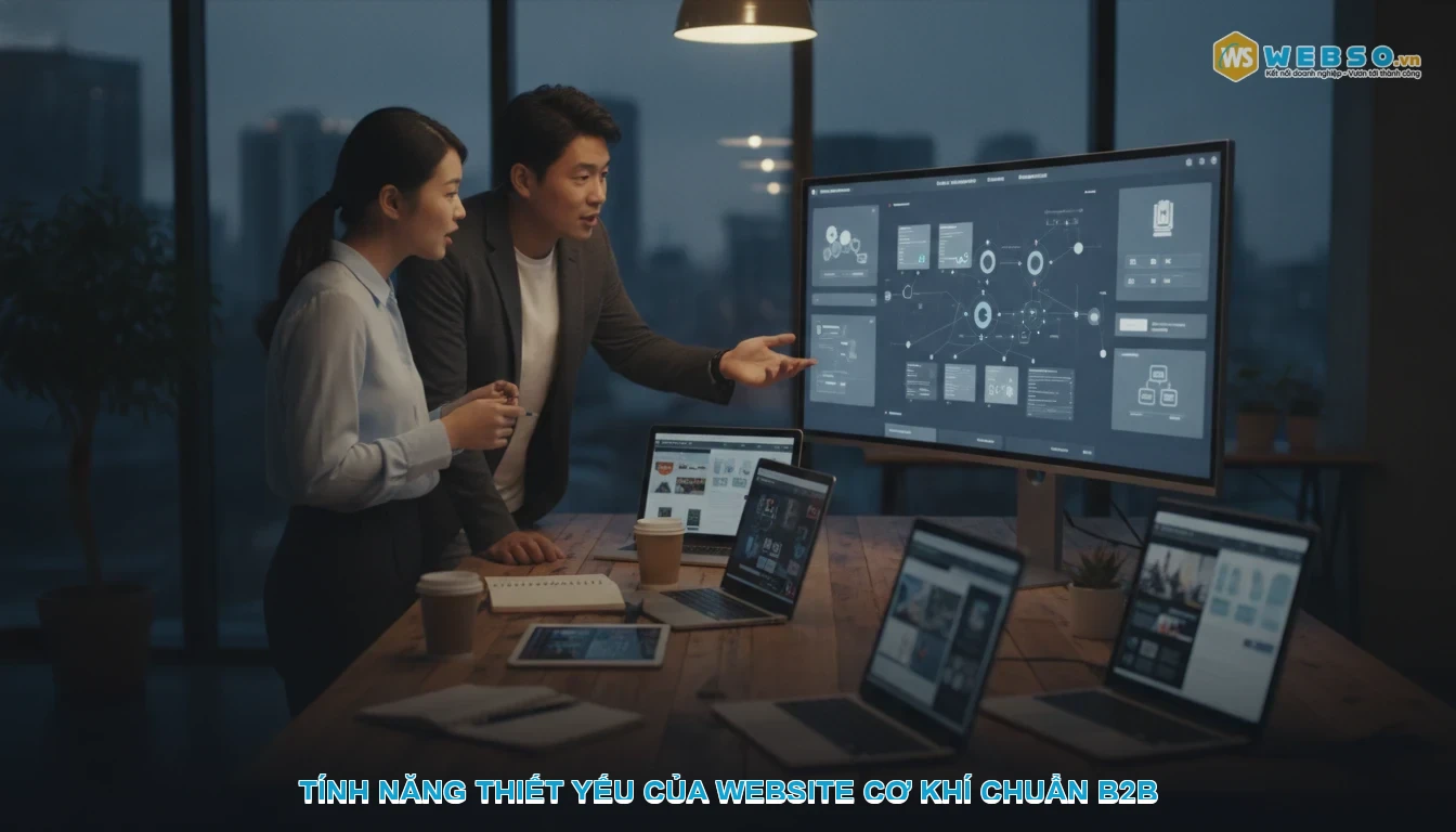 Thiết kế website cơ khí - Tính năng thiết yếu của website cơ khí chuẩn B2B