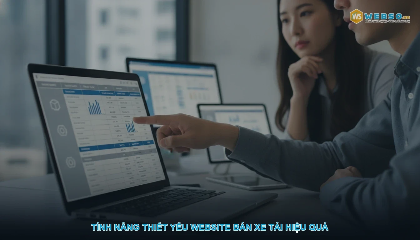 Thiết kế website bán xe tải - Tính năng thiết yếu website bán xe tải hiệu quả