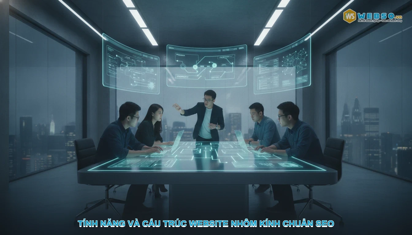 Thiết kế website nhôm kính - Tính năng và cấu trúc website nhôm kính chuẩn SEO
