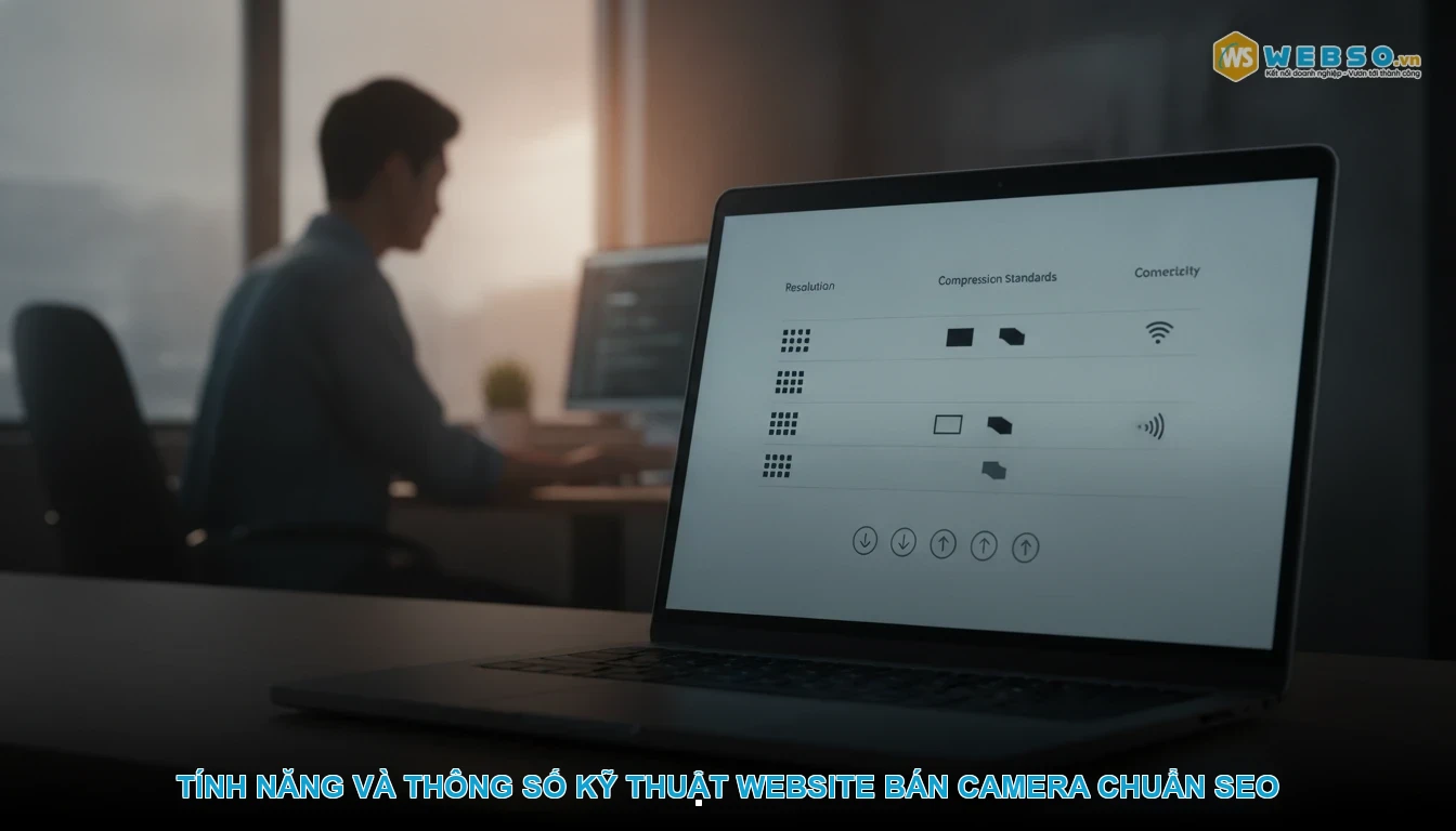 Thiết kế website bán camera - Tính năng và thông số kỹ thuật website bán camera chuẩn SEO
