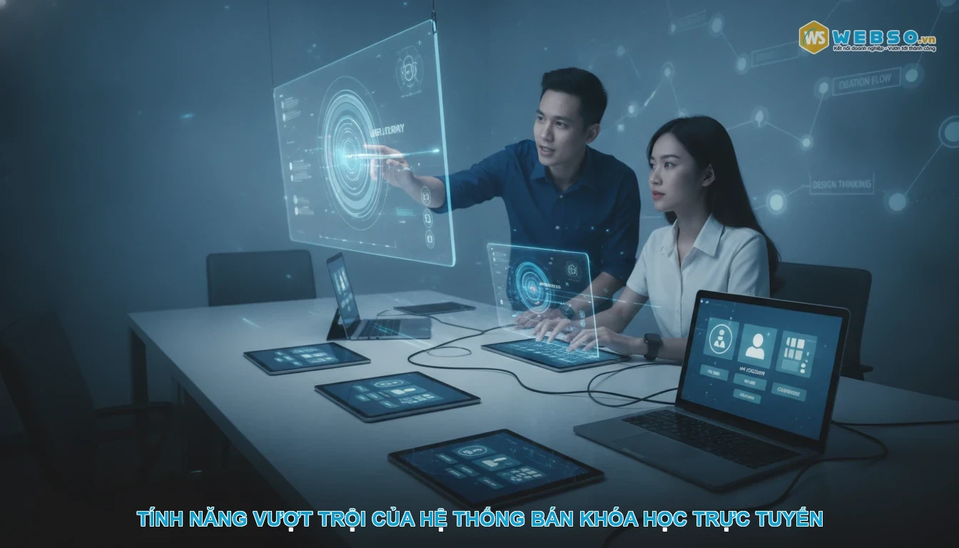 Thiết kế website bán khóa điện tử - Tính năng vượt trội của hệ thống bán khóa học trực tuyến