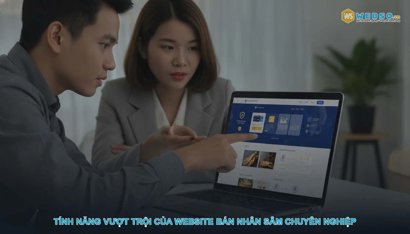 Thiết kế website bán nhân sâm - Tính năng vượt trội của website bán nhân sâm chuyên nghiệp