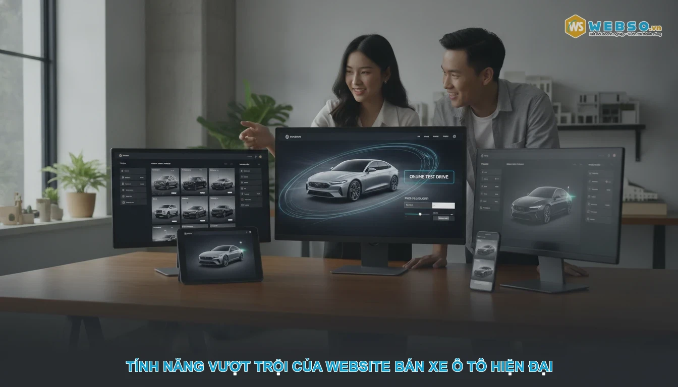 Thiết kế website bán xe ô tô - Tính năng vượt trội của website bán xe ô tô hiện đại