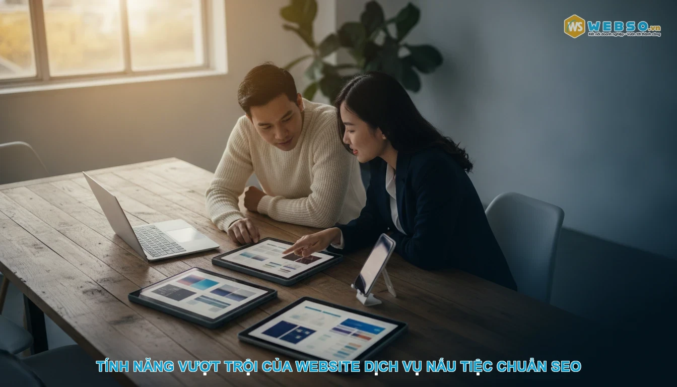 Thiết kế website dịch vụ nấu tiệc - Tính năng vượt trội của website dịch vụ nấu tiệc chuẩn SEO