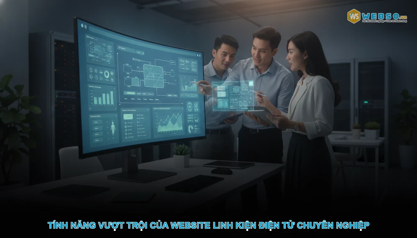 Thiết kế website linh kiện điện tử - Tính năng vượt trội của website linh kiện điện tử chuyên nghiệp