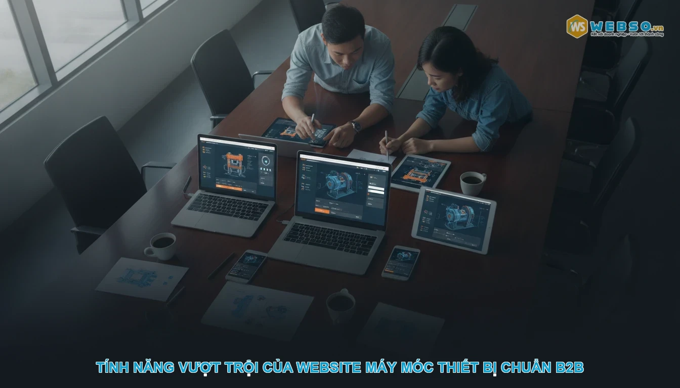 Thiết kế website máy móc thiết bị - Tính năng vượt trội của website máy móc thiết bị chuẩn B2B