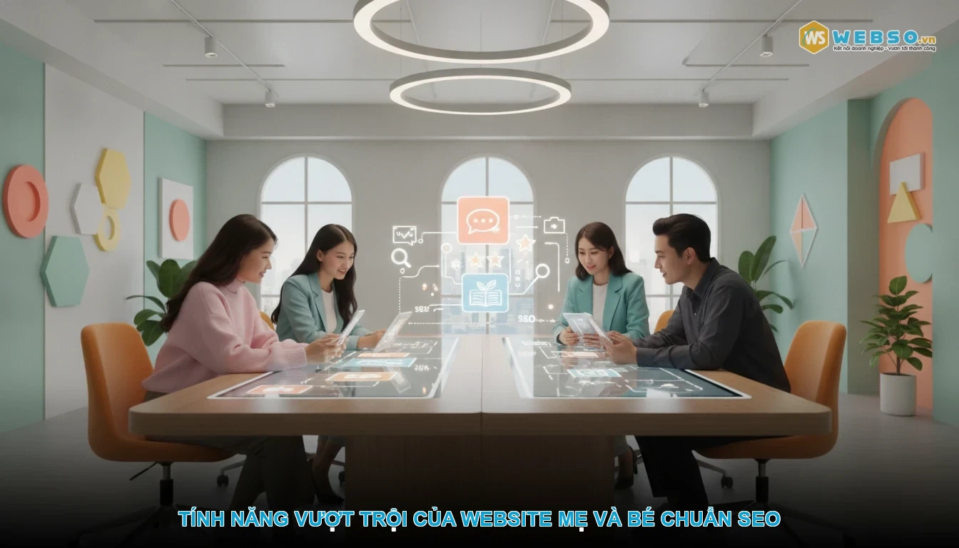 Thiết kế website mẹ và bé - Tính Năng Vượt Trội Của Website Mẹ và Bé Chuẩn SEO