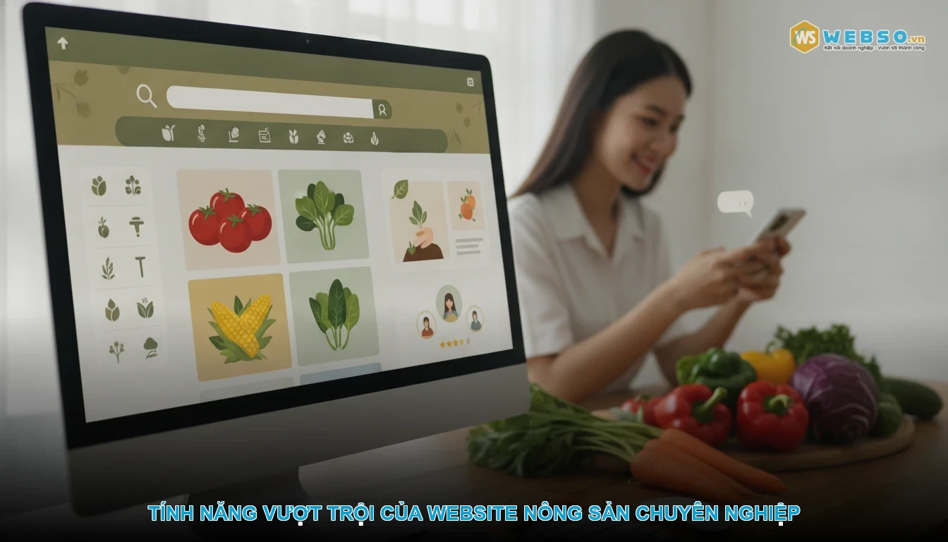 Thiết kế website nông sản - Tính Năng Vượt Trội Của Website Nông Sản Chuyên Nghiệp