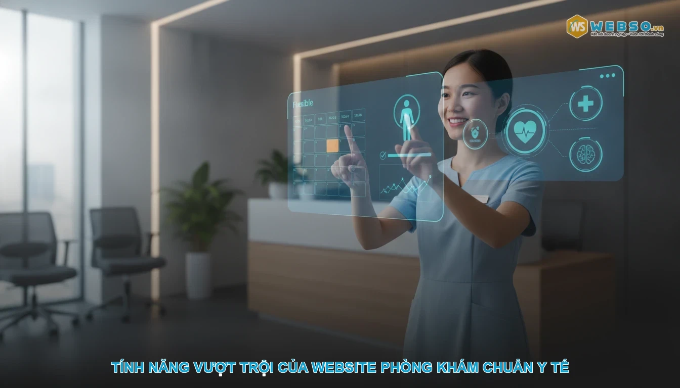 Thiết kế website phòng khám - Tính năng vượt trội của website phòng khám chuẩn y tế