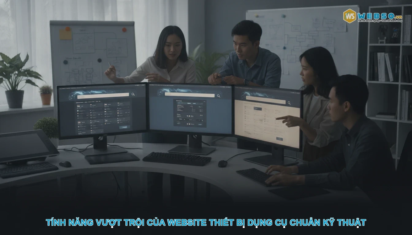 Thiết kế website thiết bị dụng cụ - Tính năng vượt trội của website thiết bị dụng cụ chuẩn kỹ thuật