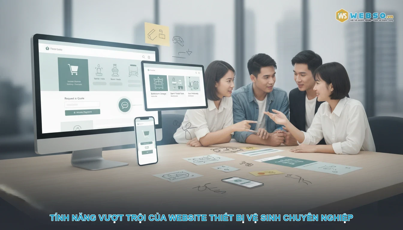 Thiết kế website thiết bị vệ sinh - Tính năng vượt trội của website thiết bị vệ sinh chuyên nghiệp
