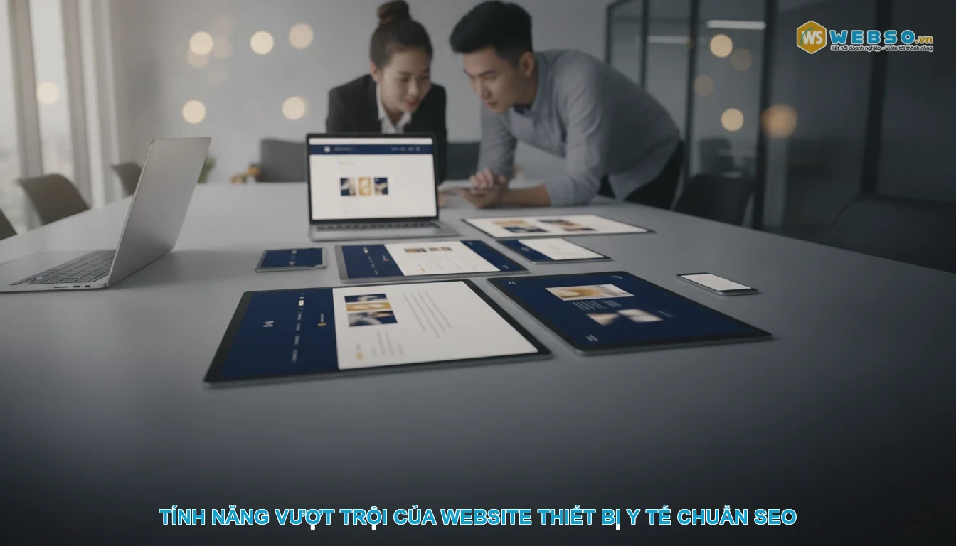 Thiết kế website thiết bị y tế - Tính năng vượt trội của website thiết bị y tế chuẩn SEO