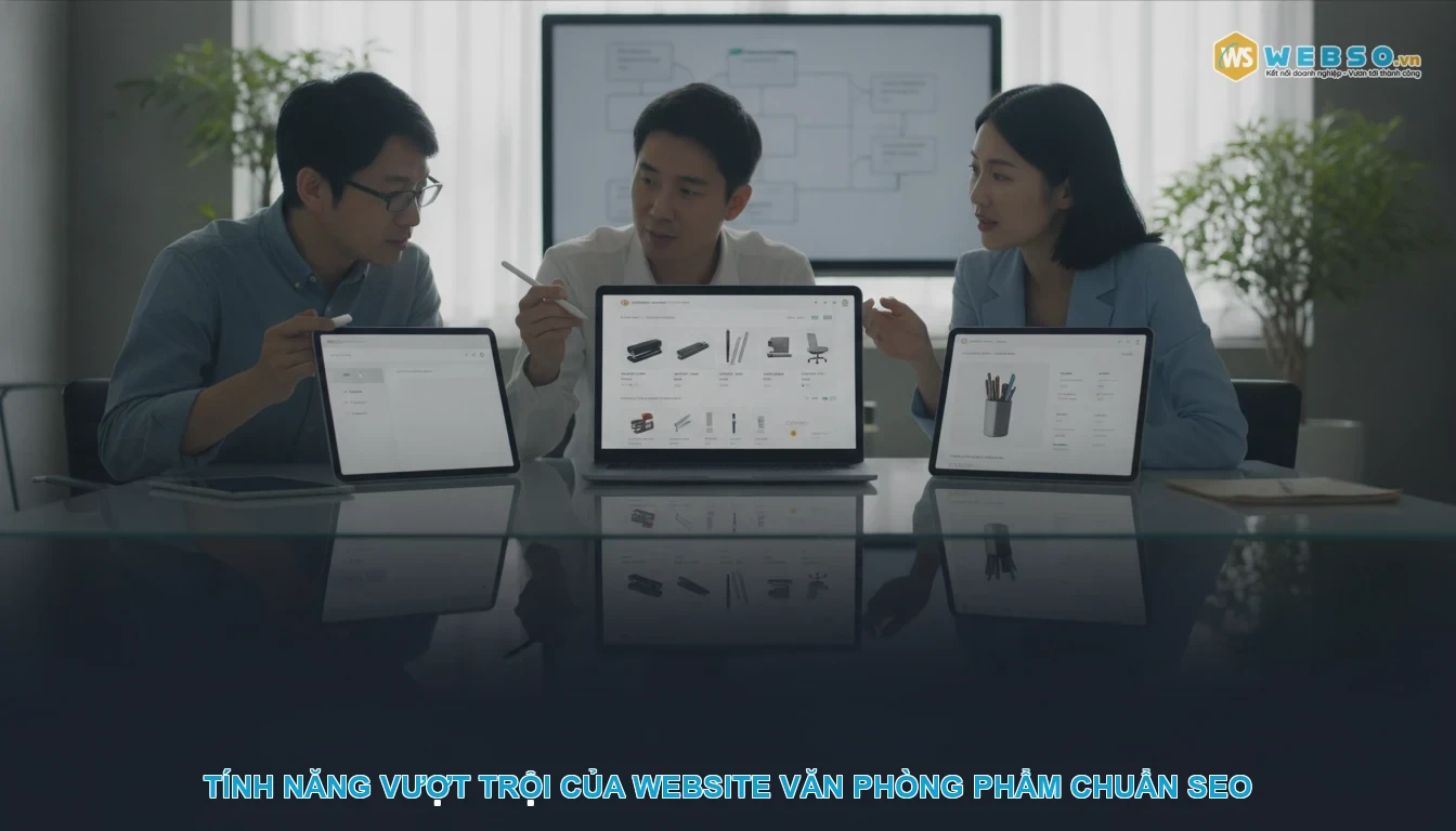 Thiết kế website văn phòng phẩm - Tính năng vượt trội của website văn phòng phẩm chuẩn SEO