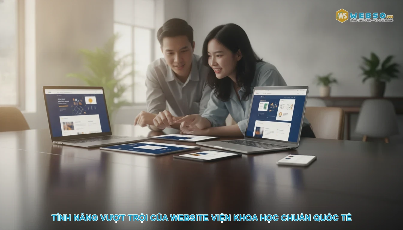 Thiết kế website viện khoa học - Tính năng vượt trội của website viện khoa học chuẩn quốc tế