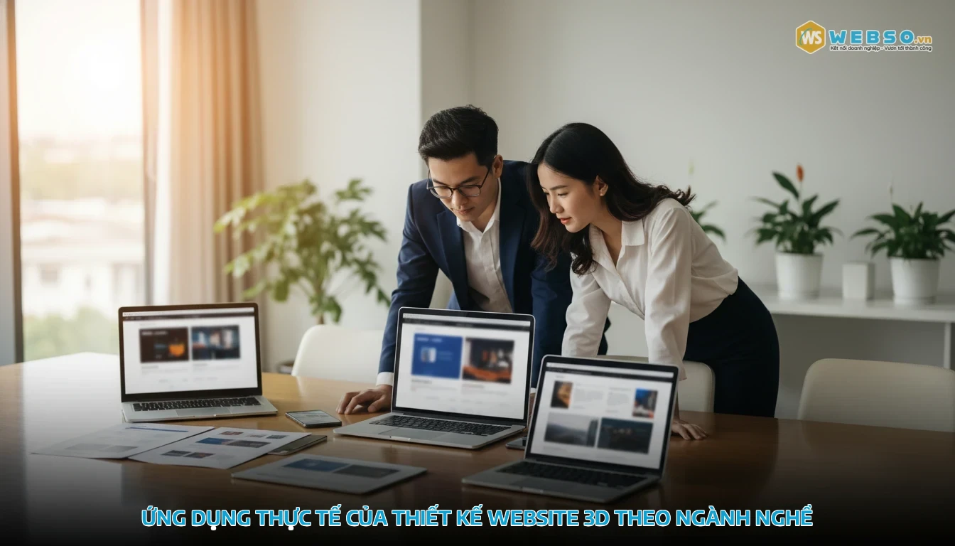 thiết kế website 3d - Ứng dụng thực tế của thiết kế website 3D theo ngành nghề