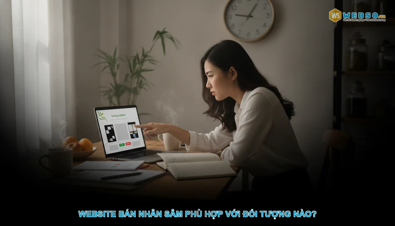 Thiết kế website bán nhân sâm - Website bán nhân sâm phù hợp với đối tượng nào?