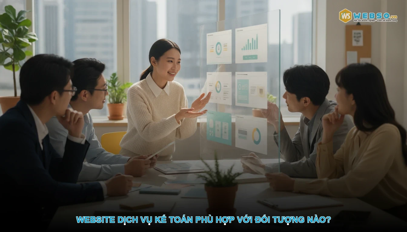 Thiết kế website dịch vụ kế toán - Website Dịch Vụ Kế Toán Phù Hợp Với Đối Tượng Nào?