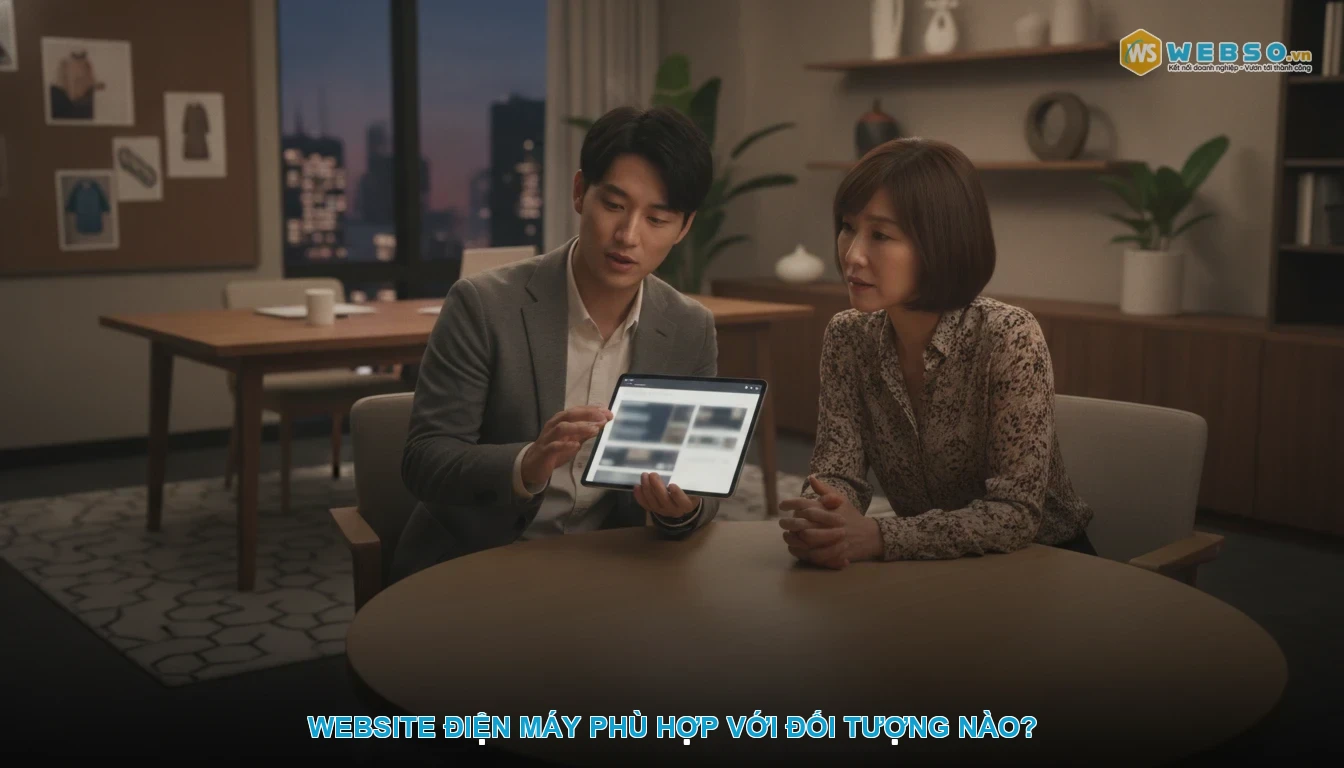 Thiết kế website cửa hàng điện máy - Website điện máy phù hợp với đối tượng nào?