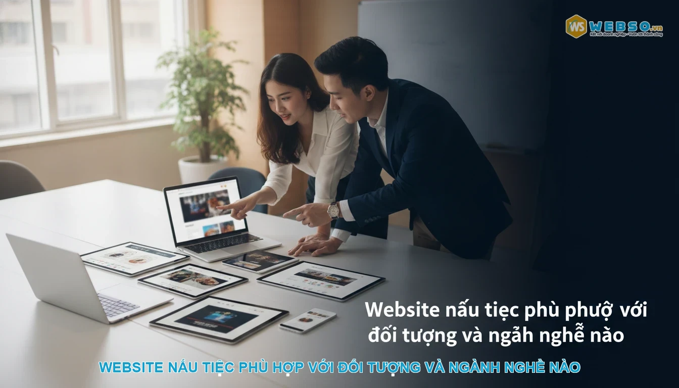 Thiết kế website dịch vụ nấu tiệc - Website nấu tiệc phù hợp với đối tượng và ngành nghề nào