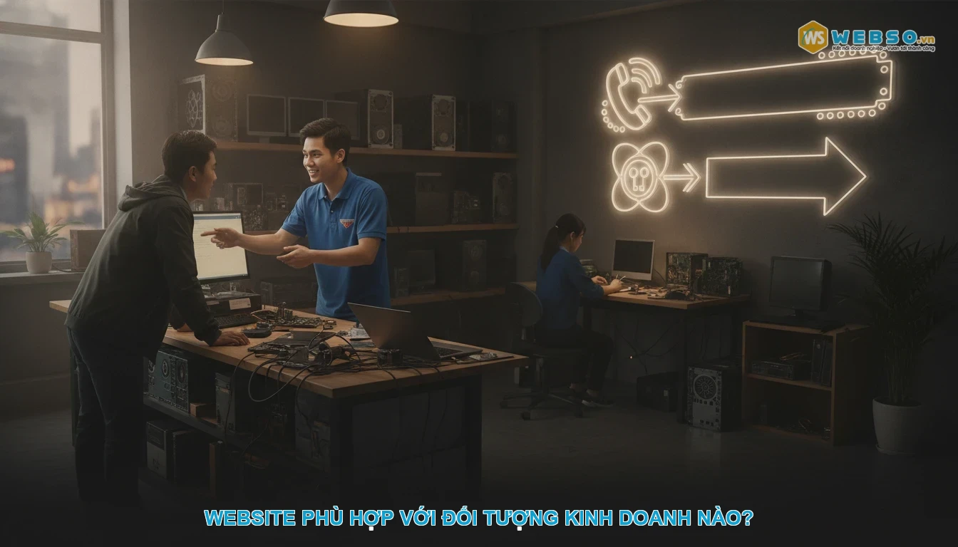 Thiết kế website sửa chữa bảo trì máy tính - Website phù hợp với đối tượng kinh doanh nào?