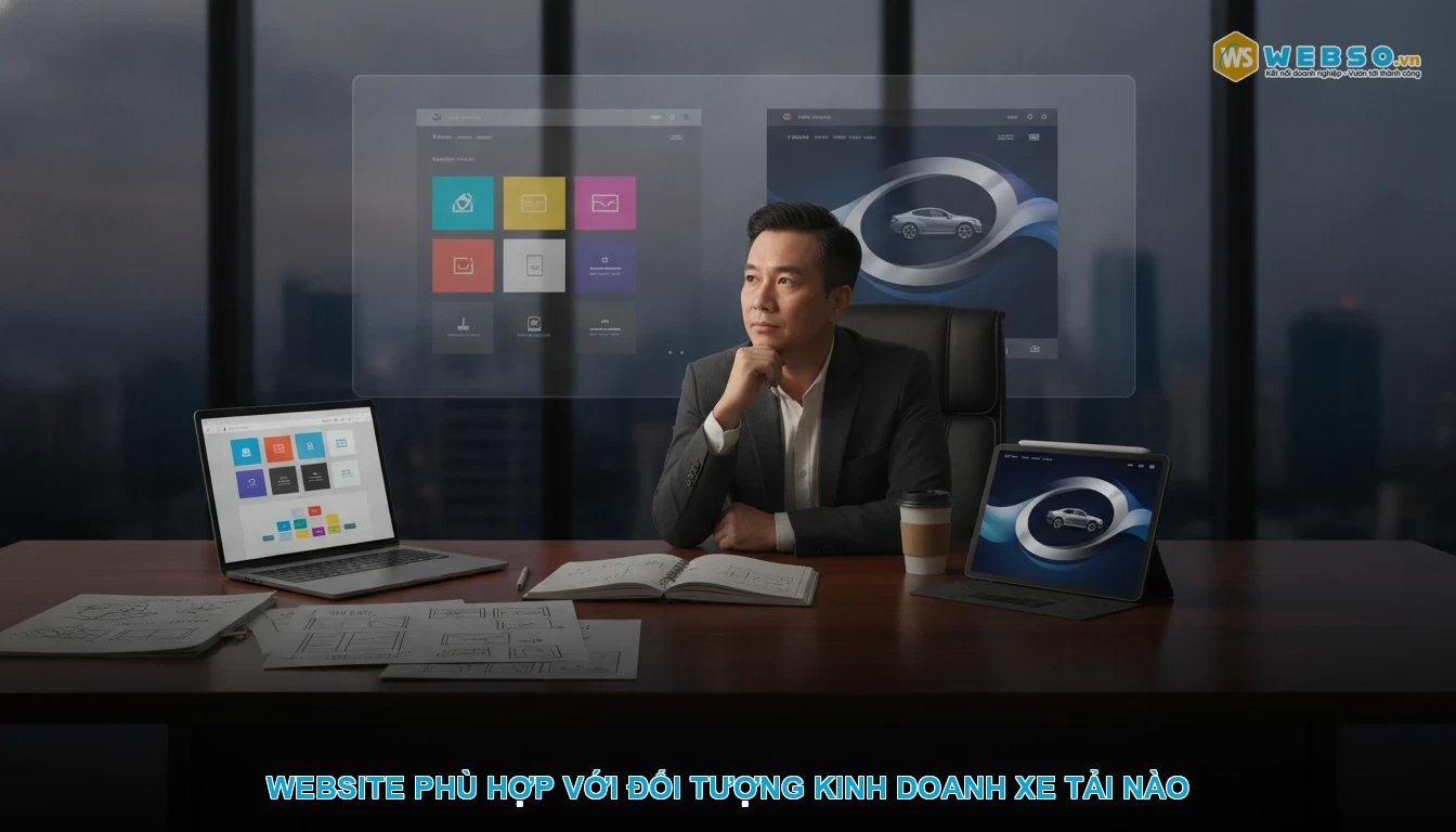 Thiết kế website bán xe tải - Website phù hợp với đối tượng kinh doanh xe tải nào