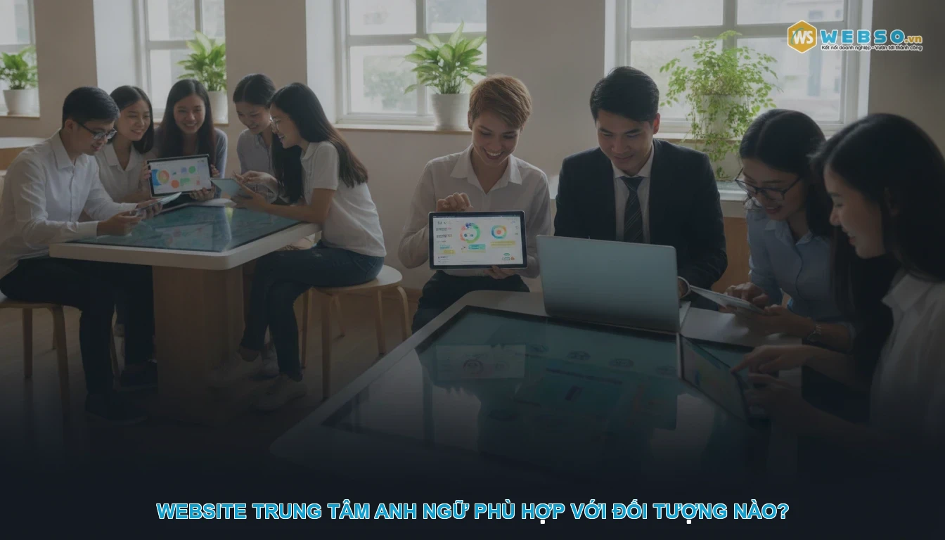 Thiết kế website trung tâm anh ngữ - Website trung tâm anh ngữ phù hợp với đối tượng nào?