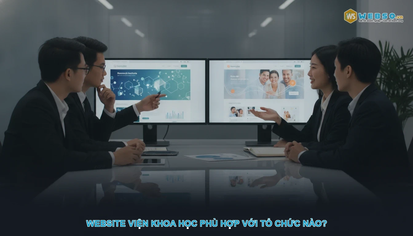 Thiết kế website viện khoa học - Website viện khoa học phù hợp với tổ chức nào?