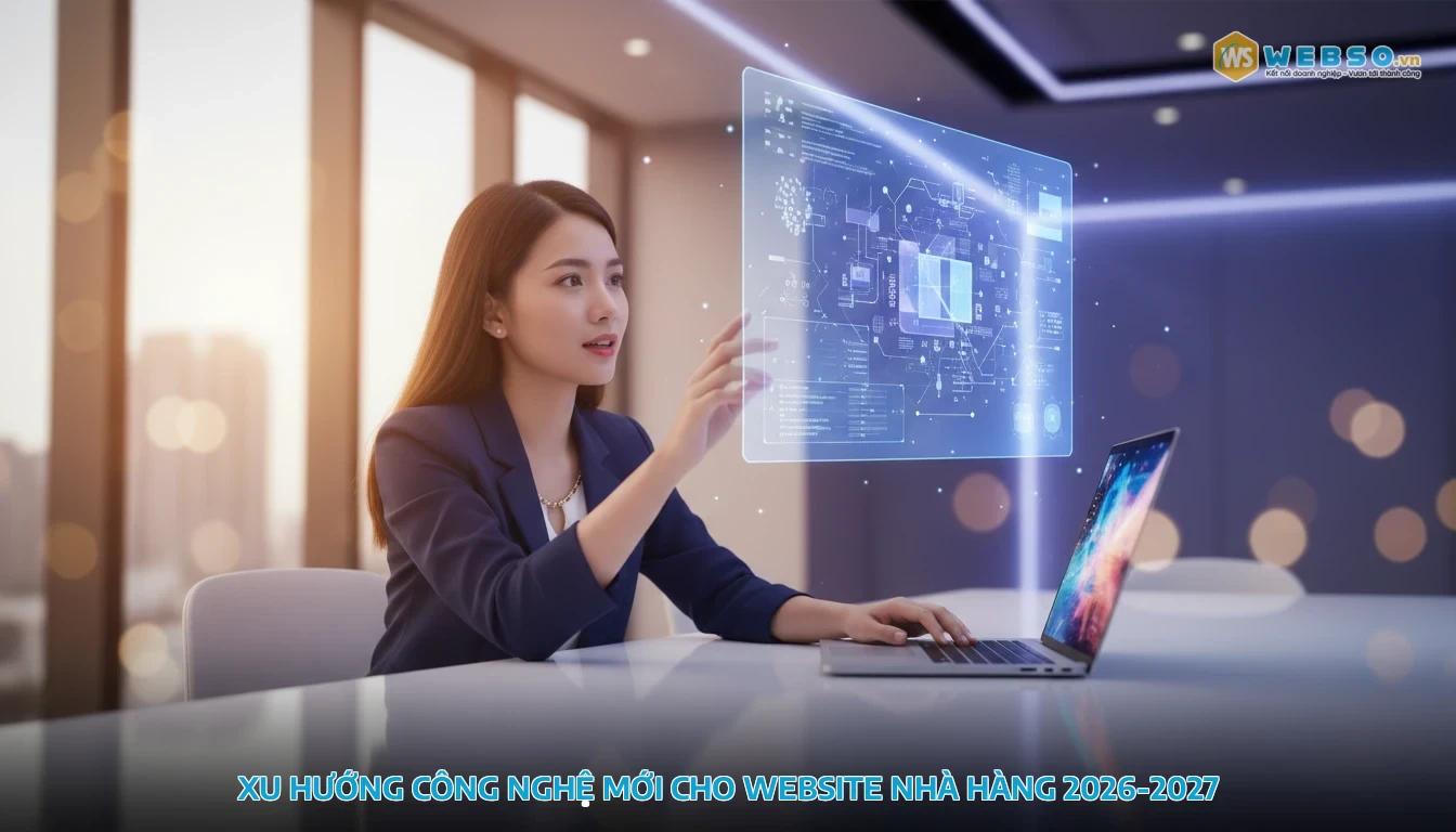 mẫu website nhà hàng - Xu hướng công nghệ mới cho website nhà hàng 2026-2027
