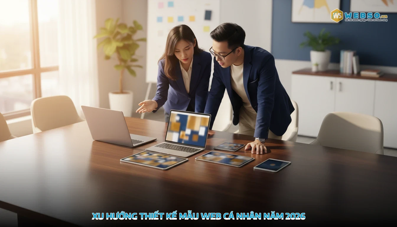 mẫu web cá nhân - Xu hướng thiết kế mẫu web cá nhân năm 2026
