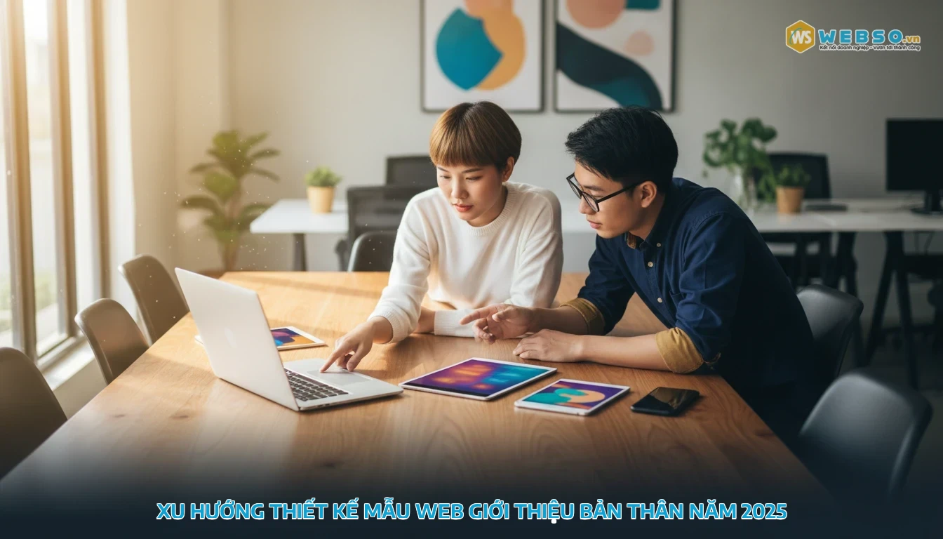 mẫu web giới thiệu bản thân - Xu hướng thiết kế mẫu web giới thiệu bản thân năm 2025